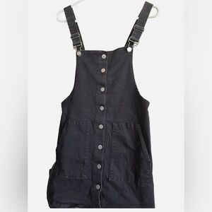 SO Juniors Black Denim Coverall Jumper Dress – Size Large